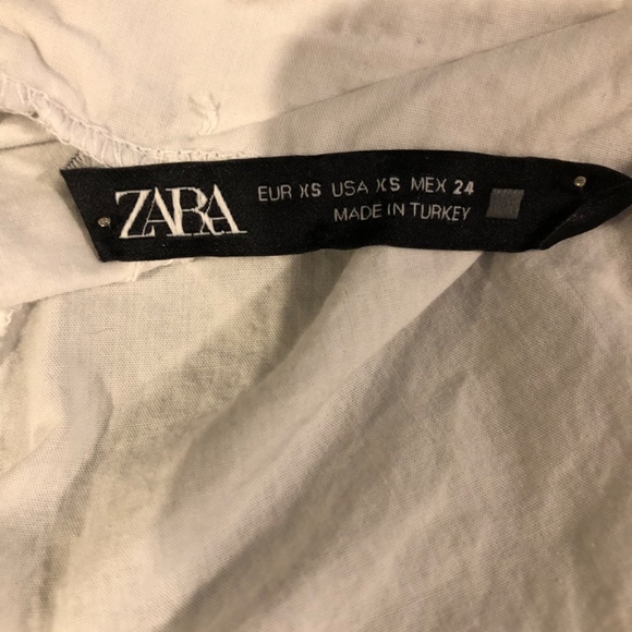 Zara, white cotton open back summer top - Picture 2 of 4